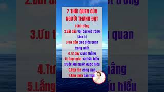 Khám Phá Ngay 7 Thói Quen Của Người Thành Đạt  Thói quen tốt thoiquennguoithanhdat [upl. by Aisha]