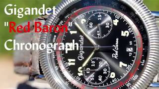 Gigandet Red Baron Chronograph Watch Review [upl. by Lev]