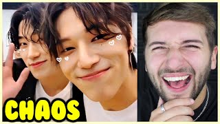 Woosan being SILLY for 12 minutes ATEEZ Reaction [upl. by Aliekahs864]