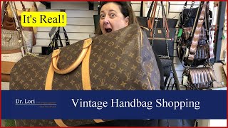 Its Real Authenticating Vintage Designer Handbags Louis Vuitton Chanel  Thrift with Me Dr Lori [upl. by Alliuqet577]