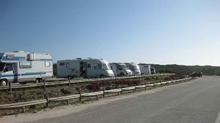 Club Motorhome Aire Videos  Praia Odeceixe Algarve Portugal [upl. by Webber]