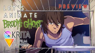 Lets Animate  Krita Brodys Ghost PREVIEW 👻 [upl. by Yasmeen93]