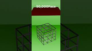 Blender cloth simulation 1000 vs 1000000 face 3dart animation blender3danimation minecraft [upl. by Ruomyes]