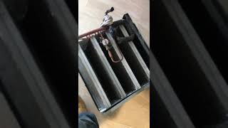 How To Do A Evaporator Coil Cleaning Rheem Unit Part 4 [upl. by Noryahs]