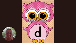 Learn Alphabet Sounds with Pink Polka Dot Owl Flashcards  Fun Phonics for Kids [upl. by Prosser]