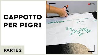 Cappotto per pigri Come fare cartamodello semplice del cappotto direttamente su tessuto Parte 2 [upl. by Nivrag]