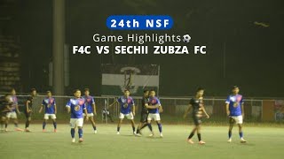 2nd Quarter Final  Football 4 changeManipur⚫ 🆚 Sechii zubza FC 🔵  Highlights  24th NSF [upl. by Elburt]