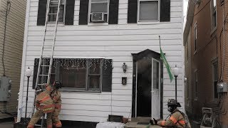 PREARRIVAL Working kitchen fire Catasauqua PA 031318 [upl. by Etna35]