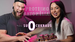 PROTEIN BATONĖLIŲ RECEPTAS 0 CUKRAUS  Skaistė Danilevičiūtė Lukas Smagurauskas [upl. by Lebasile363]