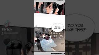 Wei Ying and Lan Zhans 1st kissing scene in Manhua😍 [upl. by Tedi]