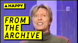 From The Archive David Bowie imitates Mick Jagger [upl. by Blakeley607]