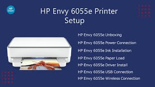 HP Envy 6055e Printer Setup  Envy 6055e Driver Download  Wifi Setup [upl. by Elleimac]