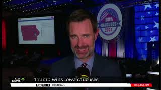 Donald Trump wins Iowa caucuses [upl. by Avruch63]