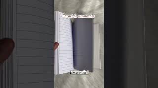 Carnet de commandes personnalisée smallbusiness مشروعيالصغير notebook planner [upl. by Aihsot512]