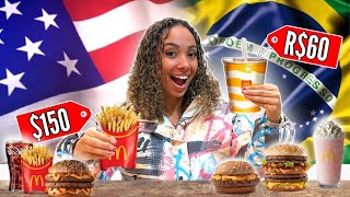 BRASIL VS ESTADOS UNIDOS MC DONALDS Batalha de comidas [upl. by Rolyak770]