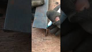 a technique for joining angle iron that not many welders know about weldingshorts [upl. by Aicella]