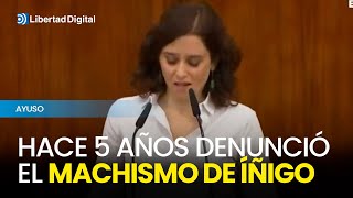 Hace 5 años Ayuso le afeó a Errejón su machismo en la Asamblea [upl. by Eyar]