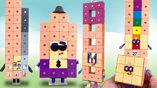 DIY Numberblocks Toys 26 to 29  Magnetic Cubes Poseable Figures  Keiths Toy Box [upl. by Vashtia]