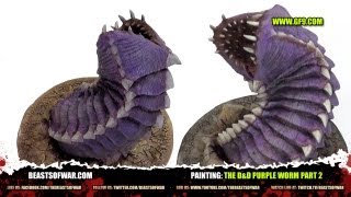 3CU Painting the DampD Purple Worm Part 2 [upl. by Elboa]