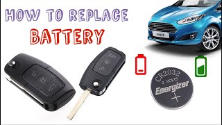 Key Fob Battery Replacement  FORD  Fiesta Focus Mondeo Galaxy Smax Kuga Transit CR2032 [upl. by Naesar]