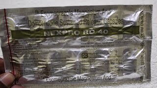 Nexpro RD 40 Capsule Review  EsomeprazoleDomperidone  Uses Benefits [upl. by Allecram]