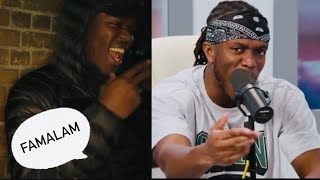 KSI Forcing UK Slang For 3 Minutes Straight [upl. by Ttayh353]