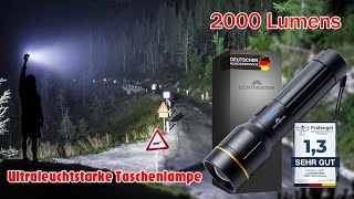 LICHTMEISTER ZoomTaschenlampe mit 2000 Lumen Helligkeit [upl. by Attey563]