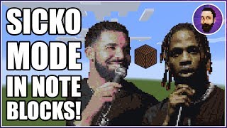 Travis Scott  SICKO MODE ft Drake  Minecraft Note Block Song [upl. by Burkle]