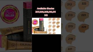 dermacol high coverage foundation youtube youtubeshorts youtubeshorts foundation [upl. by Annayt]