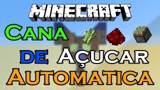 Minecraft  Plantação de Cana Automatica  Tutorial [upl. by Supple]