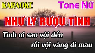 Như Ly Rượu Tình Karaoke Tone Nữ  Am  Karaoke Dễ Hát  Beat Mới [upl. by Christen886]