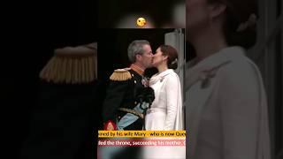 The New King of Denmark Frederik Shared a Public Kiss With His Wife Queen Mary kingfrederik [upl. by Ginsberg]