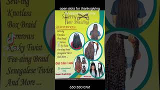 Open 07 days week 630 380 0761 appointment braids fashion style books call braidingsalon [upl. by Jason474]