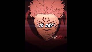 Whoever moves first is gay  jujutsukaisen edit fyp shorts sukuna sukunaedit anime [upl. by Yirinec559]