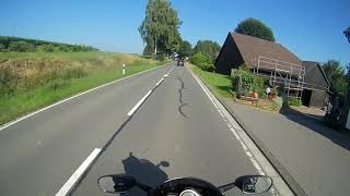 Motorrad Feierabendrunde Motovlog Yamaha NRW ride Fazer Diva Bergische Land [upl. by Ossy224]