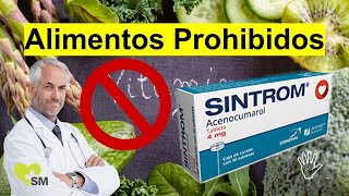 Los Alimentos prohibidos con Sintrom 🚫 │ Riesgos del anticoagulante [upl. by Maloy]