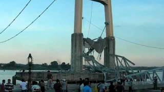 Bridge Collapse In East BorneoMOV [upl. by Ecinev28]