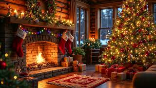 Relaxing Christmas Instrumental Music with Fireplace🔥Best Christmas Background Music 🎅 Cozy Ambience [upl. by Arhoz]