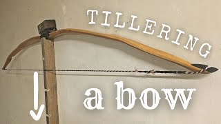 How to Tiller a Bow  Traditional Bow Making [upl. by Enitsed]