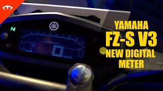 New Yamaha FZ  FZS V30 digital meter [upl. by Airetnuhs]