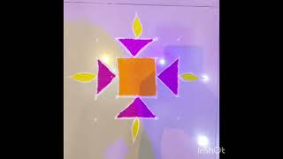 Umbartha small diya rangoli by dots [upl. by Peugia]