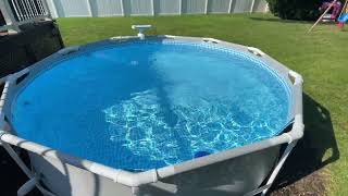 Intex 10x30 Pool with 16” Intex Sand Filter Pimp [upl. by Quinton384]