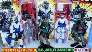 Ranking the New GI Joe Classified RETRO Figures [upl. by Aynotahs]