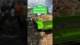 Introducing our brand new BWise dump trailer maine firewood dumptrailer [upl. by Farris]