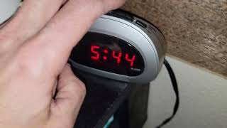 HOW TO SET THE TIME ON A DIGITAL ALARM CLOCK [upl. by Annoyi]