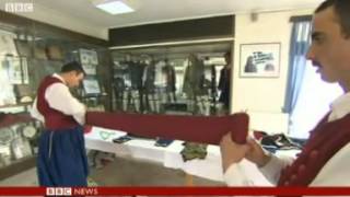 BBC News  Meet the unflinching Greek Presidential Guard [upl. by Srini]