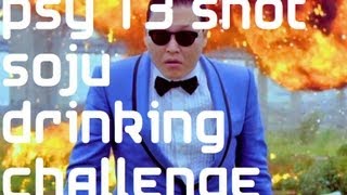 PSY 13 Shot Soju Challenge  Drinking Game [upl. by Eelyak]