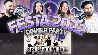 BTS quotFesta 2022 Dinner Partyquot Reaction  PART 1 So much we didnt know 😳  Couples React [upl. by Lupien]