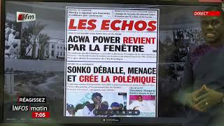 Yenekay yi ak Cheikh DIOP  Infos matin du 04 novembre 2024 [upl. by Eustis]