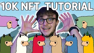 Come creare una collezione di 10000 NFT  TUTORIAL [upl. by Nerha]